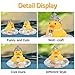 wonuu Car Duck Rubber Duck Car Ornaments Car Dashboard Decorations with Mini Crown and Necklace CMale Crown - Image 4