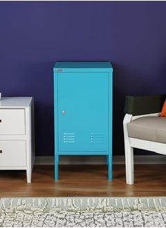 RIGID Steel Mini Locker with Key Lock Blue 67.5x35.5x41.5cm  - Image 4