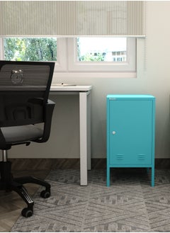 RIGID Steel Mini Locker with Key Lock Blue 67.5x35.5x41.5cm  - Image 5