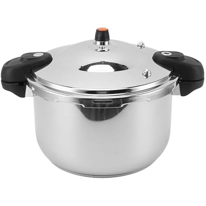 Sorandy Stainless Steel Pressure Cooker Household Pressure Cooking Pot With Safety Valve Multi Functional Cookware With Pressure Limit Device Compatible With All Types Of Stoves 10L - Image 2