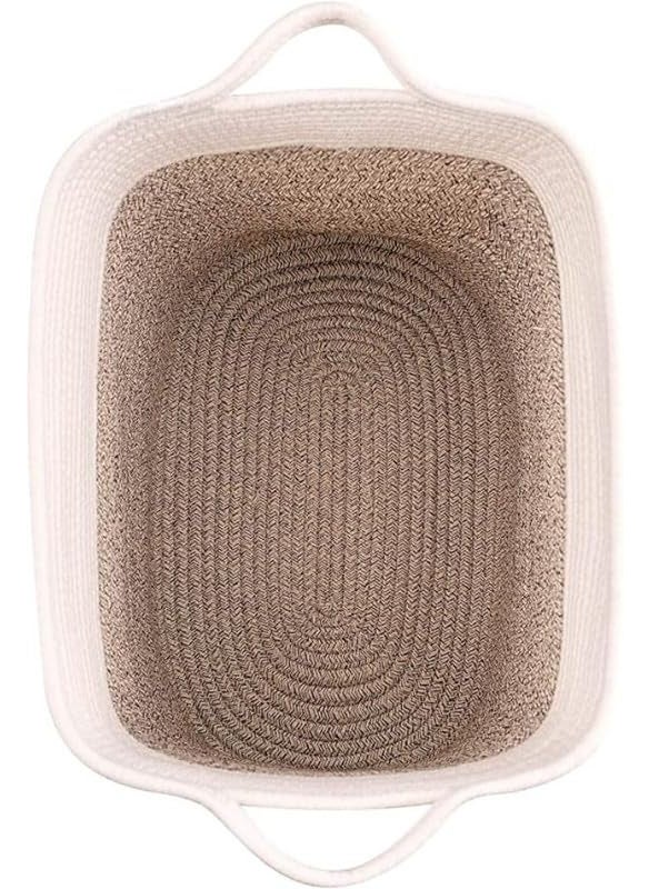 GRATIFY Laundry BasketWoven Cotton Rope Laundry Hamper Sorters40L Versatile Storage for Dirty ClothesBaby Toysand Blankets in Bathroom Nurseryand Living Room Mix Brown  - Image 5