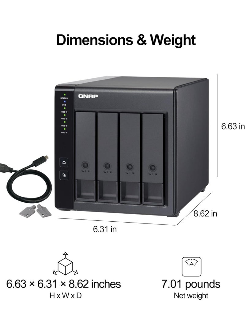 Qnap Tr-004 4-bay Type-c Nas Expansion Enclosure - Image 3