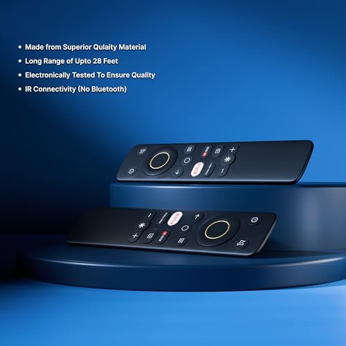 ZdalaMit Original Tv Remote Control Compatible with Realme Smart TV Suitable for Android LED OLED QLED Television Non Voice Command Remote with Hot Keys - Image 3