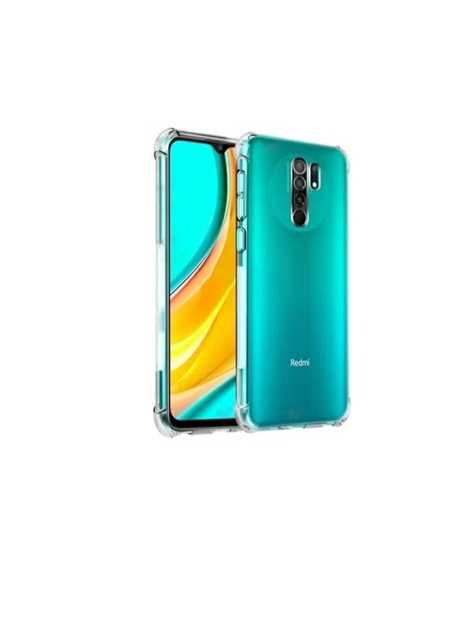 ماركة غير محددة غطاء خلفي لهاتف Redmi 9/9 Prime / Poco M2 جراب شفاف ومتين (بولي كربونات شفاف)  - Image 3