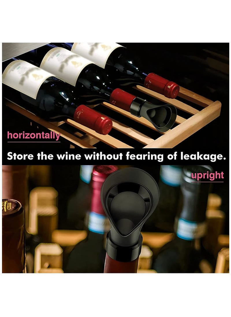 Generic - Wine Stopper, 2 in 1 Wine Pourer Stoppers, Flower Wine Aerator Pourer, Silicone Bottle Pourers for Alcohol, Reusable Leakproof Wine Preserver Keep Fresh, Wine Accessories Gifts for Women Men - Image 1