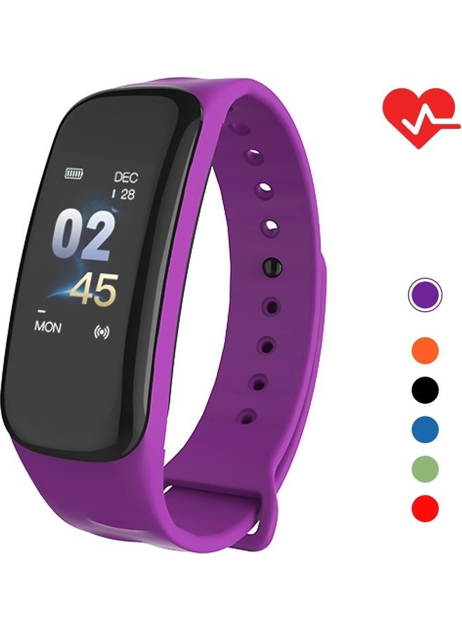 NIBEMINENT IP67 Smart Fitness Tracker Watchband Purple - Image 2