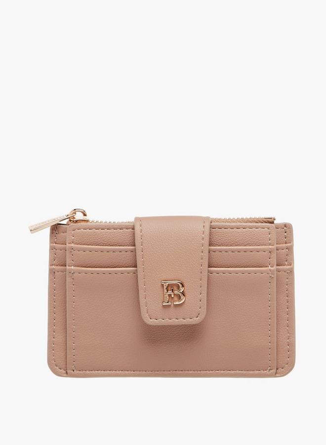 Flora Bella By Shoexpress Solid Card Holder with Snap Button Closure - Image 1