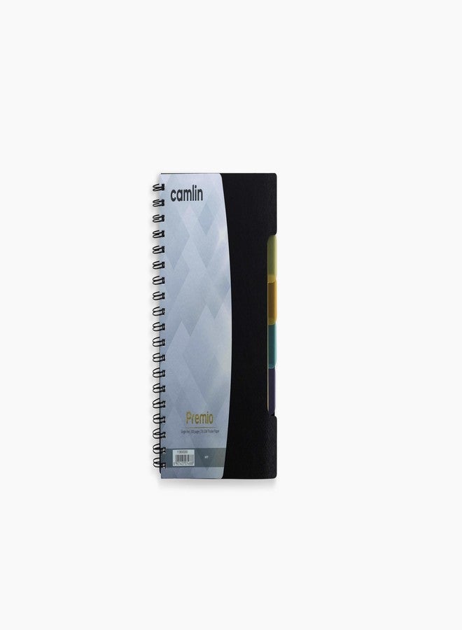 Camlin Kokuyo Premio 5-Subject Notebook - B5, 300 Pages (Black) - Image 1