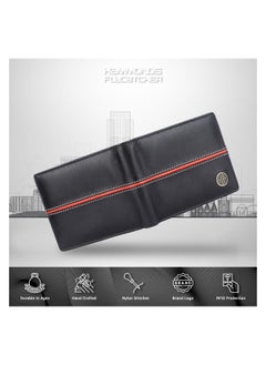HAMMONDS FLYCATCHER HAMMONDS FLYCATCHER Genuine Leather Wallet for Men - RFID Protected Leather Purse for Men, Money Purse for Men, Bi-Fold Wallet, 6 Card Slots, 1 ID Slot, Coin Pocket, Hidden Pockets - Black  - Image 2