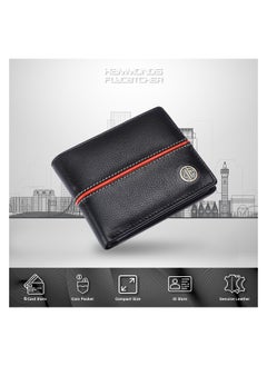 HAMMONDS FLYCATCHER HAMMONDS FLYCATCHER Genuine Leather Wallet for Men - RFID Protected Leather Purse for Men, Money Purse for Men, Bi-Fold Wallet, 6 Card Slots, 1 ID Slot, Coin Pocket, Hidden Pockets - Black  - Image 3