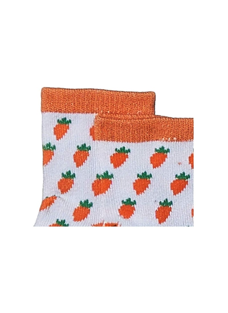 Bugs Bunny Bug Bunny Bamboo Cotton Sock - Printed (Pack Of 2) - White/Grey 6-12M  - Image 4