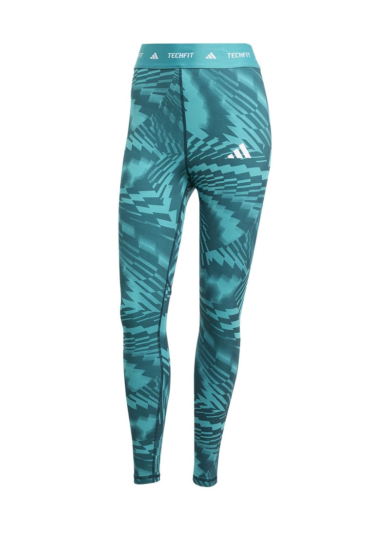 Adidas 7/8 Techfit Printed Leggings - Image 5