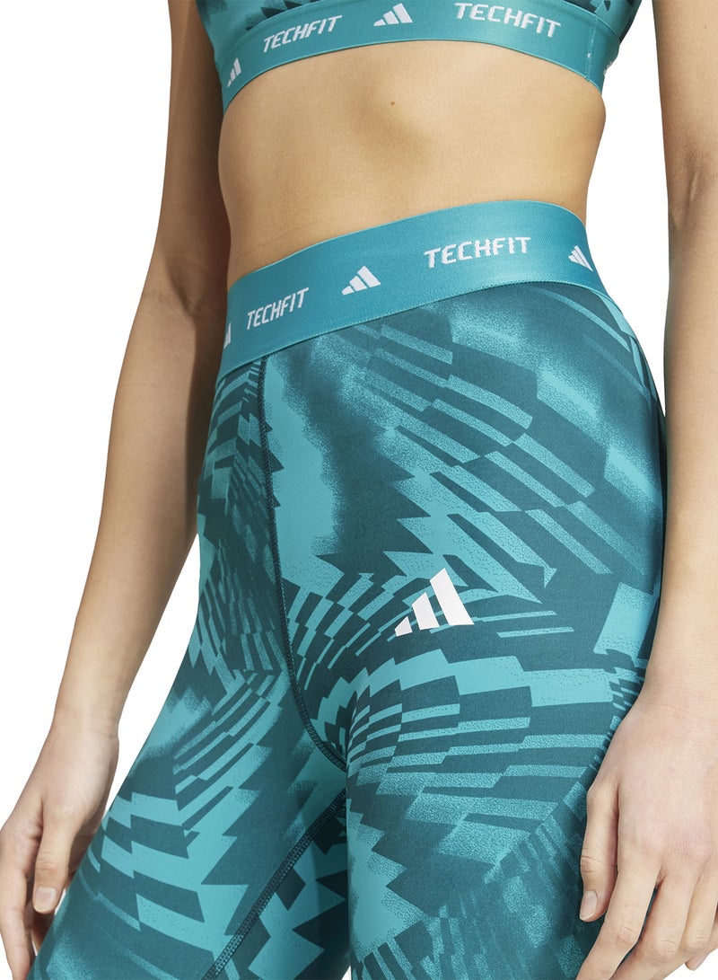 Adidas 7/8 Techfit Printed Leggings - Image 3