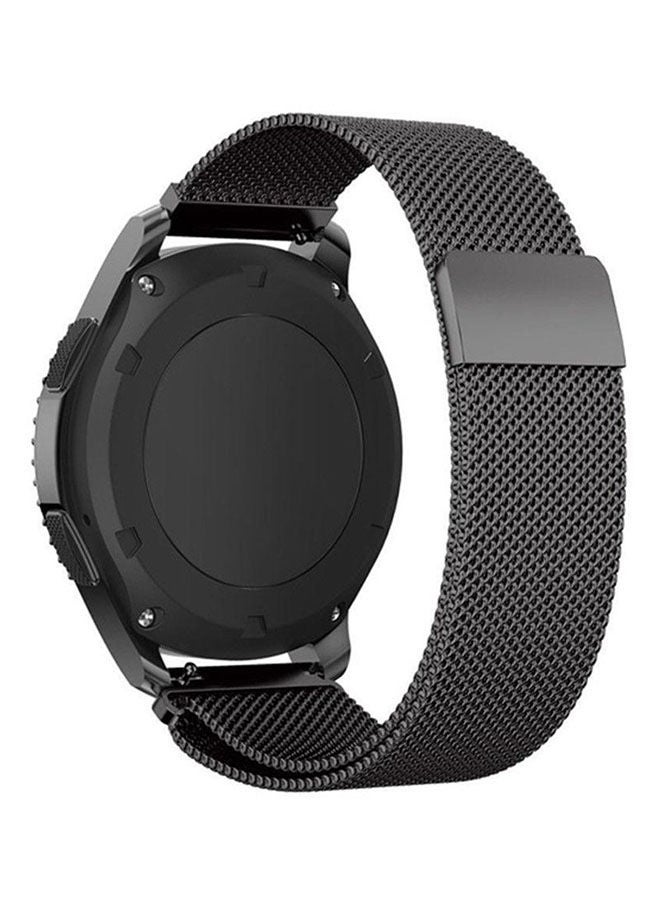 NIBEMINENT Replacement Stainless Steel Band For Samsung Gear S3 Grey 