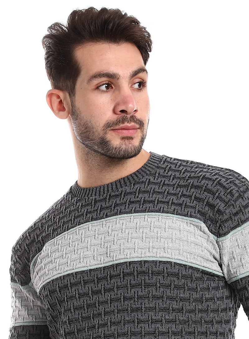Caesar Wool Mens Pullover With Multi Design  - Image 3