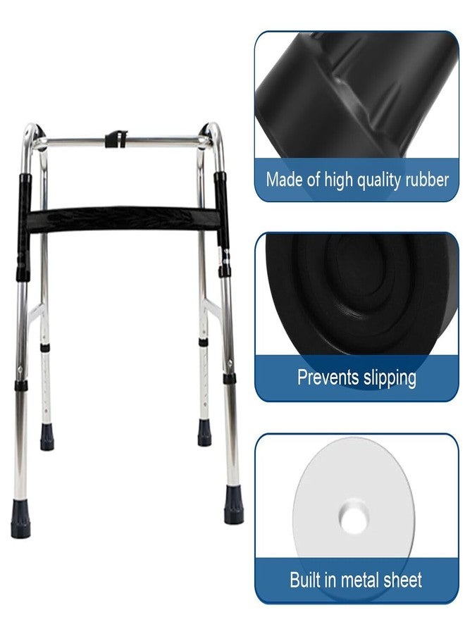LINXIU 2 Pack Crutch Tips 3/4 Inch Non Slip Walking Cane Tip Heavy Duty Cane Tips Replacement for Canes Crutch Hiking Sticks and Walkers - Image 3