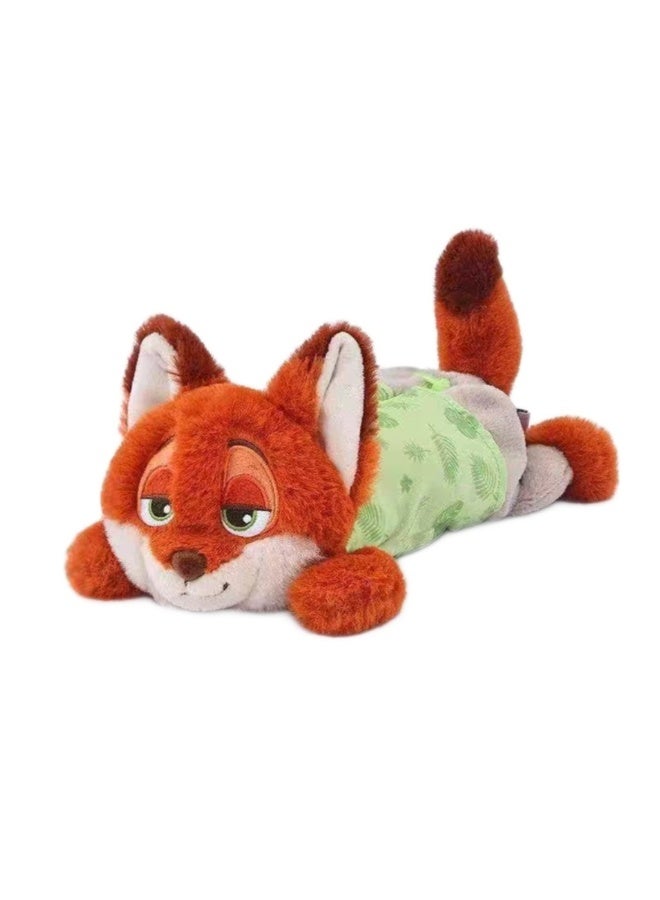 Disney Zootopia Nick Wilde Plush Pencil Case 3D Character Design with Green Shirt Details Cute Durable Stationery Bag for Zootopia Fans Organizing School Supplies - Image 2