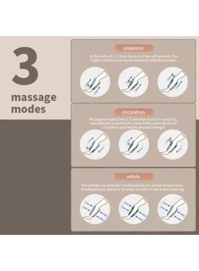 Generic Leg Massager with Heat, Shiatsu Foot and Calf Massager Machine, Circulation Boost, Home Use  - Image 4