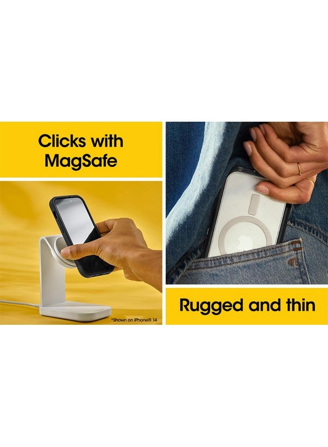 Otterbox OtterBox iPhone 15 Pro Defender Series XT Case with MagSafe, Screenless, Rugged - Non-Retail Packaging - Clear/Black  - Image 5