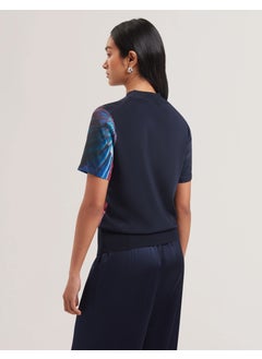 Ted Baker Woven Front Knitted T-Shirt  - Image 2