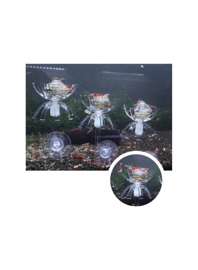 B & K حوض السمك متعدد الوظائف قفص الطحلب الكرة الجافة تغذية وعاء طعام الأسماك الكريستال الروبيان إخفاء منزل المغذية - Image 4