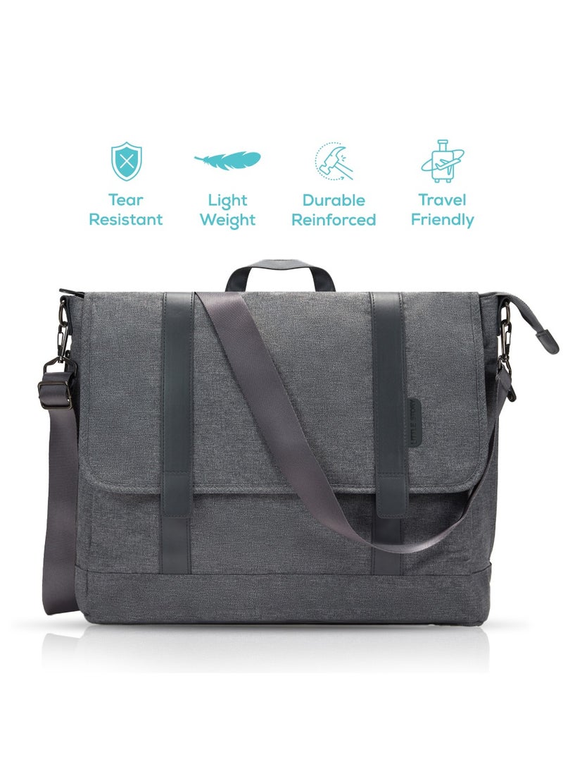 Teknum Evolve 2 Car Seat 0-12yrs with Grey Dad's Diaper Hand Bag - Dark Grey
