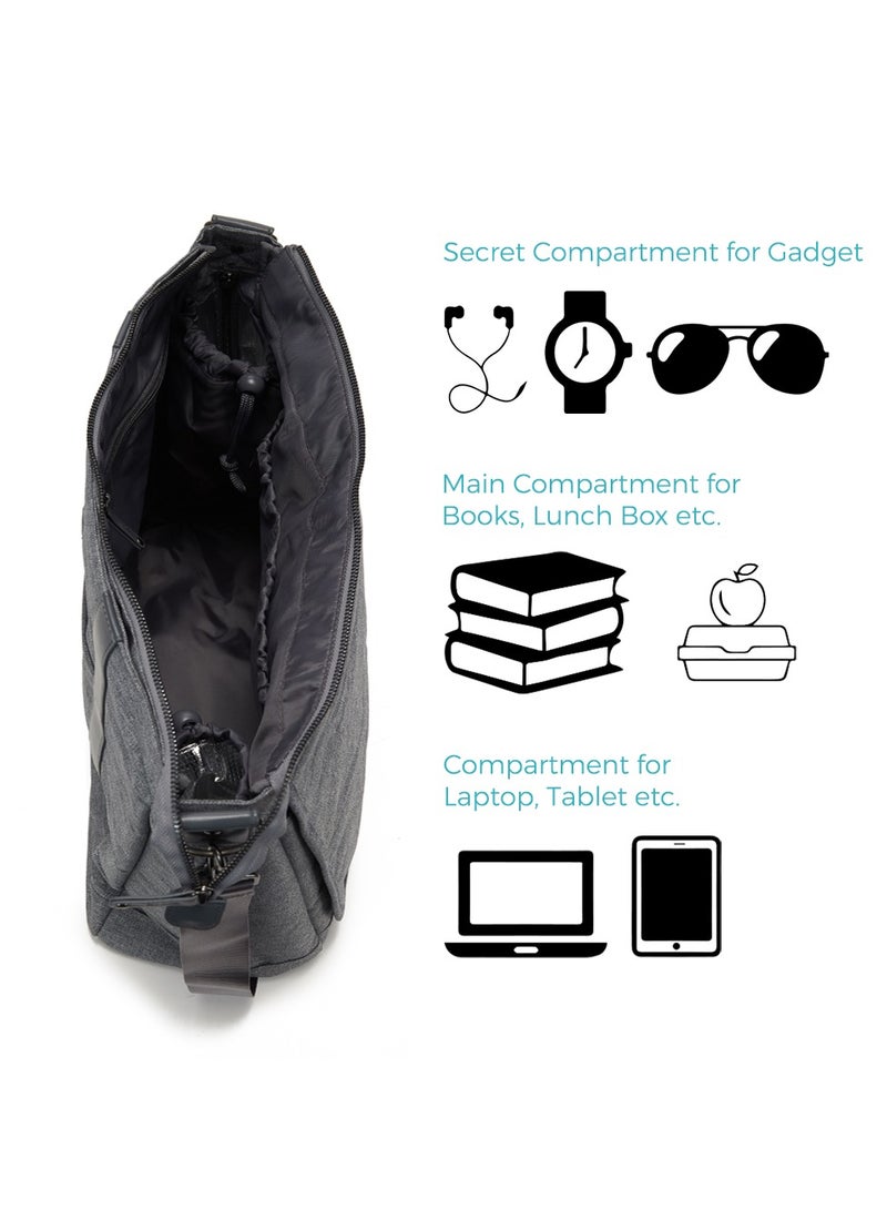 Teknum Evolve 2 Car Seat 0-12yrs with Grey Dad's Diaper Hand Bag - Dark Grey