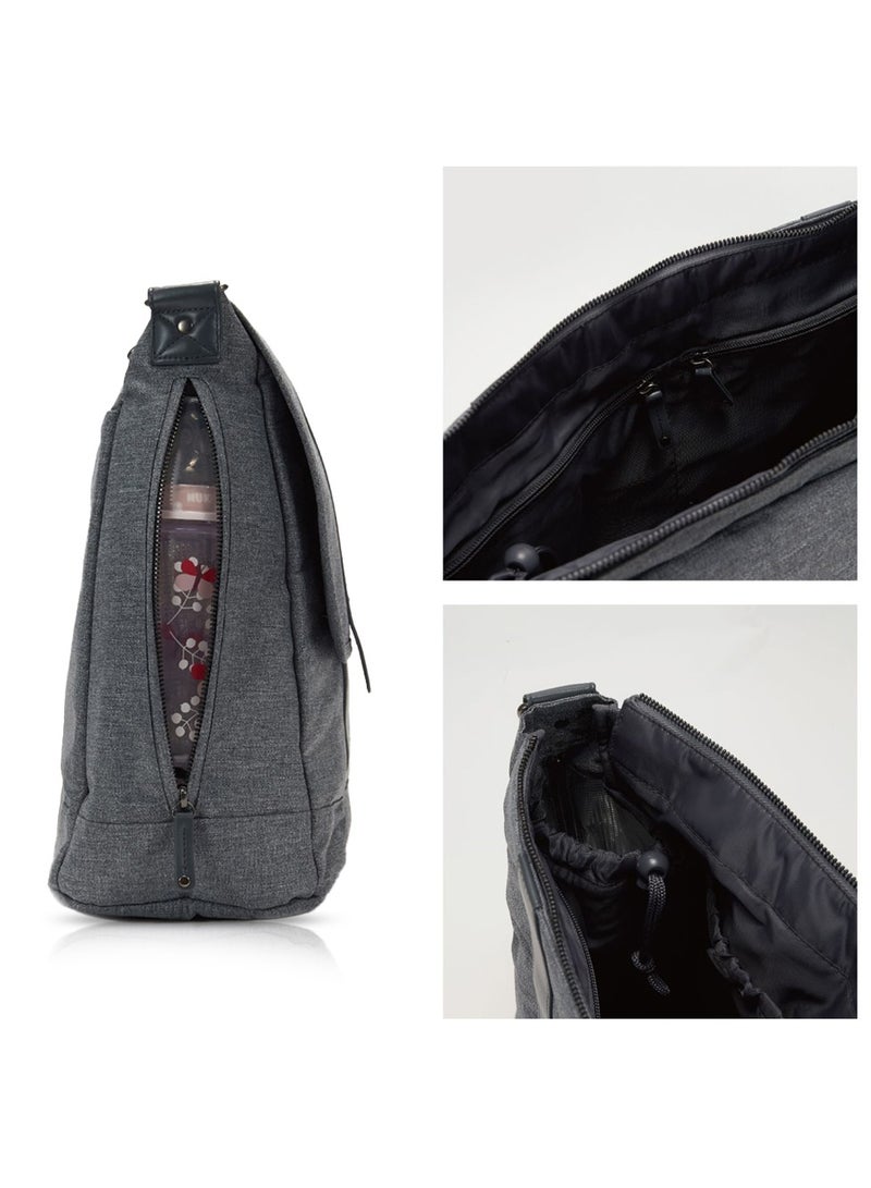 Teknum Evolve 2 Car Seat 0-12yrs with Grey Dad's Diaper Hand Bag - Dark Grey