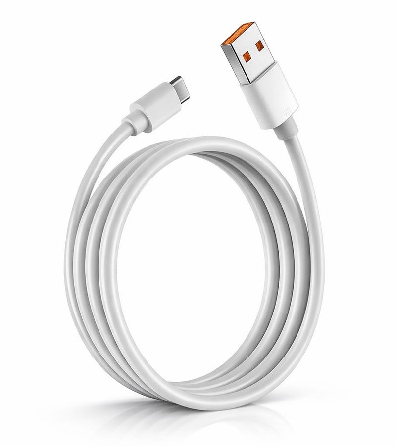 USB-C Fast Charging Cable for Smartphones, Tablets and USB-C Devices – White - Image 1