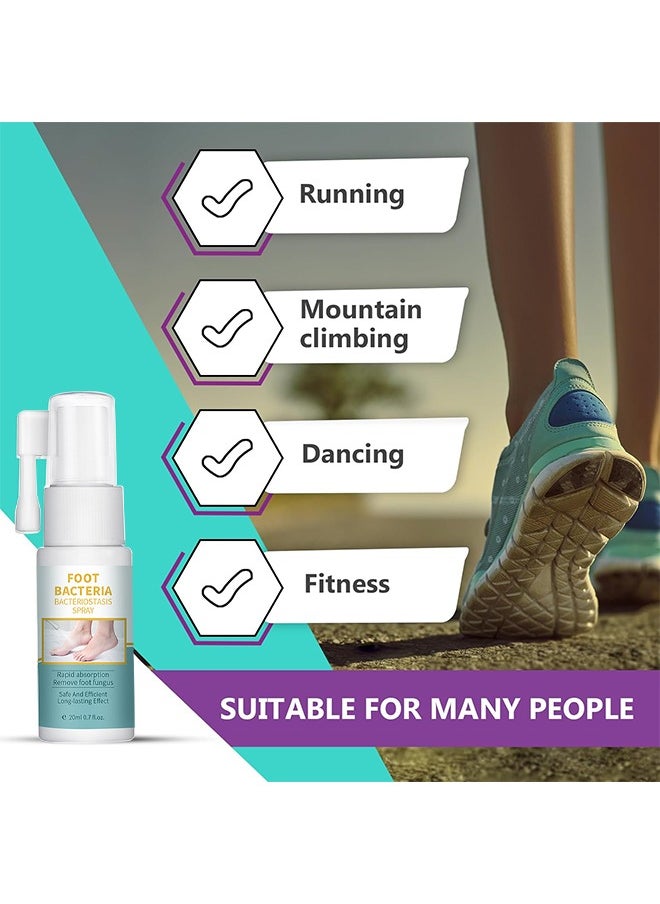 lansiyi - Foot Bacteria Bacteriostasis Spray, Shoe Deodorizer Foot Spray Odor Smell Eliminator Freshener For Athlete Sweat Feet Skin Repair, Natural Ingredients Soothe And Feet Itchy Care Spray - Image 1