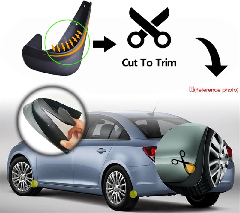 Wivplex Universal Car Mud Flaps for BMW 3 5 7 Series - Image 4