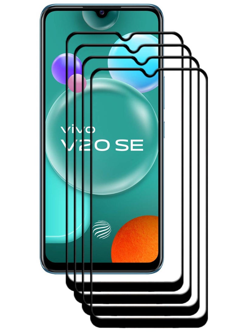 ACLIX 4 Pieces Antistatic ESD Dustproof Premium Quality High Definition Tempered Glass Screen Protector Designed For vivo V20 SE - Image 1