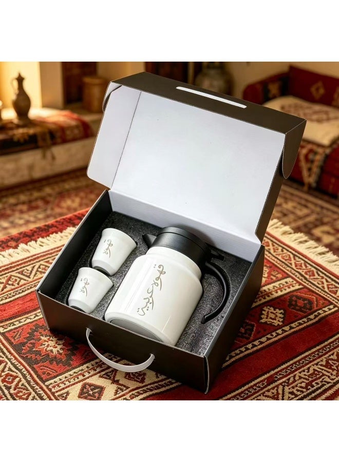مجموعة علبة هدية الدفيء الفولاذ المقاوم للصدأ الثلاثية العنصر الجديد بسعة كبيرة - Image 1
