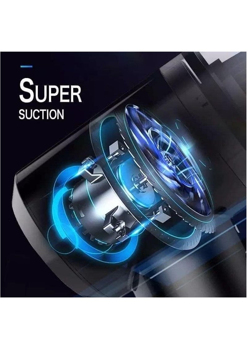 USB مكنسة كهربائية ميني مايتي تشيري برو 120 واط تعمل بالبطارية 2000 مللي أمبير مكنسة كهربائية للغبار والأوساخ للمنزل والسيارة وفي أي مكان مكنسة كهربائية سهلة الحمل والتخزين - Image 3