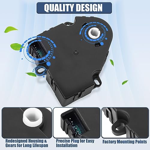 TOM AUTO PARTS HVAC Heater Blend Door Actuator – Replaces 52474810, 604-101 – For Chevy, GMC, Cadillac
