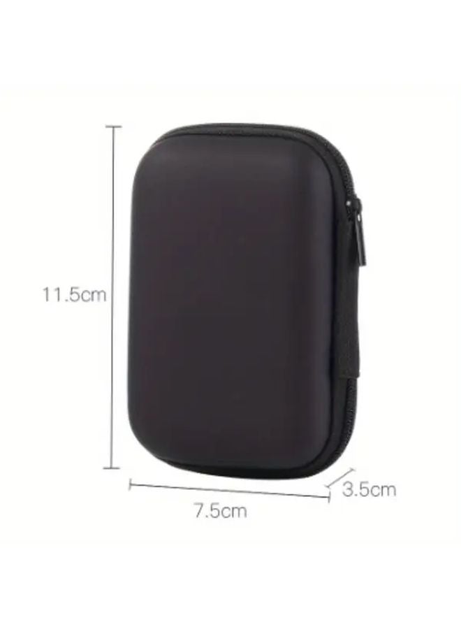 Random Color Portable Anti Fall Cable Management Box with Zipper Closure Durable Plastic Cord Organizer for Home Office Travel - Image 4