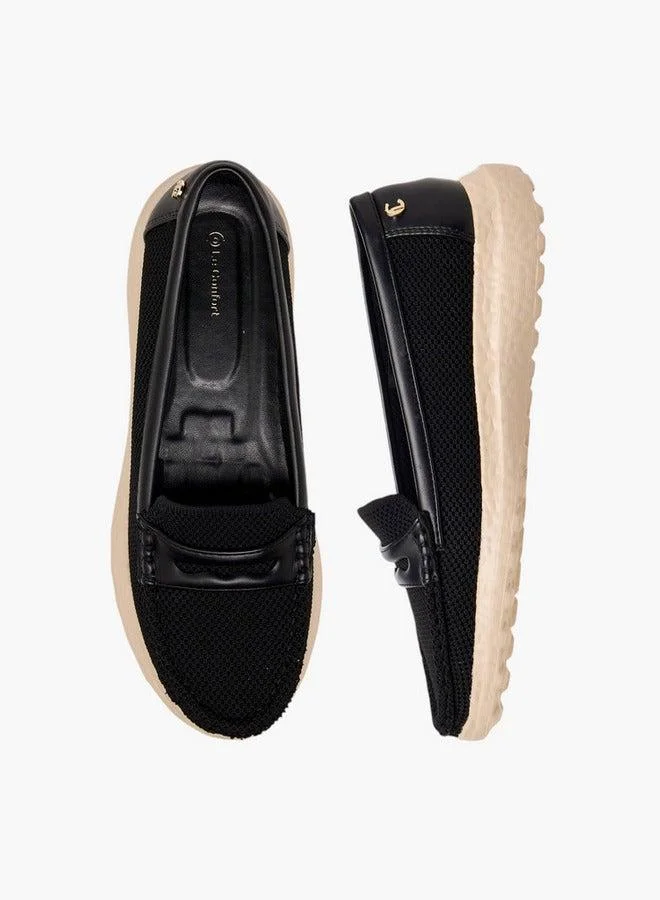 Women Cutout Detail Slip-On Loafers