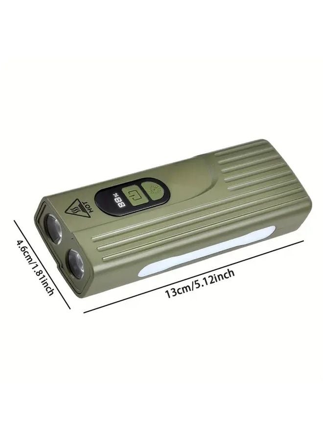 QX 1PC Green Outdoor Bicycle Light USB Rechargeable For Cycling Camping Activities - Image 4