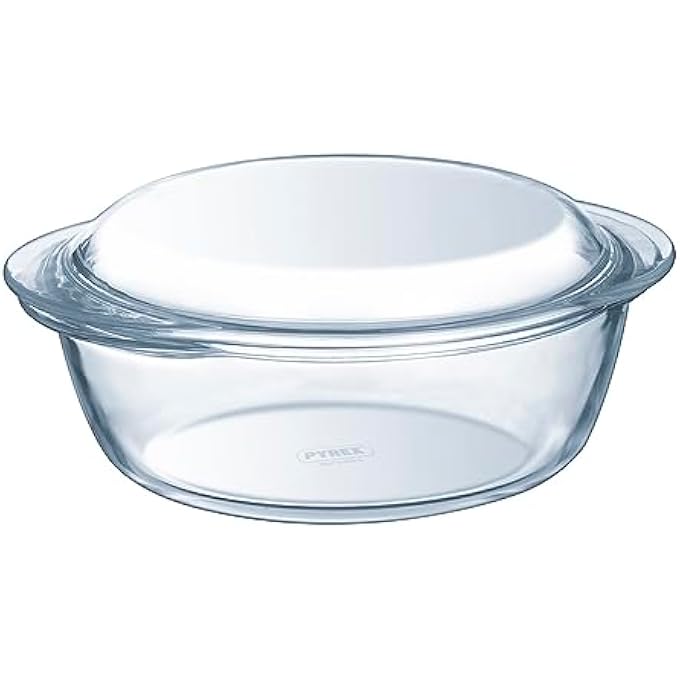rayihni Glass Round Casserole With Lid Lt32 Cm26Xh10 House And Kitchen - Image 4