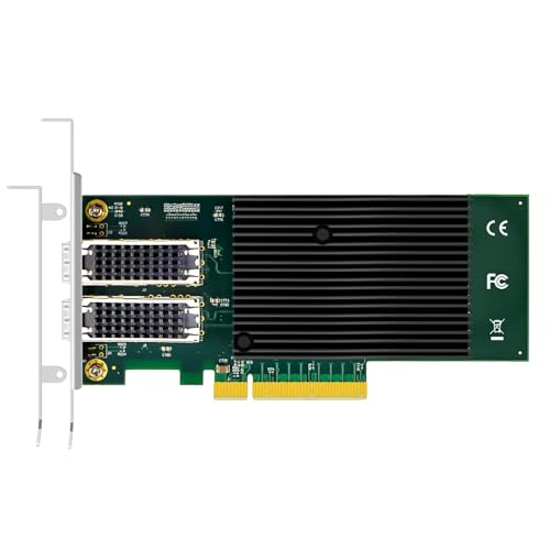 GLOTRENDS ST7218 2-Port 10G SFP+ Ethernet Network Card with Intel X710 Controller, PCIE 3.0 X8 Interface, Support Windows 11/10/Windows Server/Linux/ESX/VMware ESXi(Not Support Mac OS) - Image 1