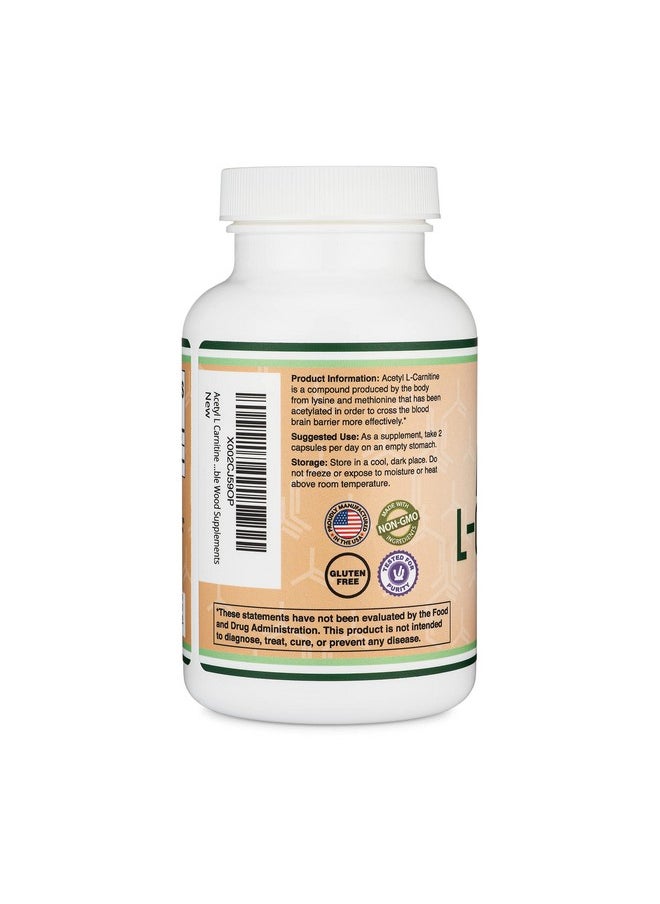 Double Wood Supplements - Acetyl Lcarnitine 1000Mg Per Serving 150 Capsules (Alcar For Brain Function Support Memory Attention And Stamina) Acetyl L Carnitine That Is Manufactured And Tested In The Usa By Double Wood - Image 1