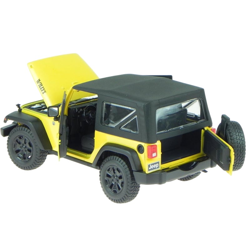 مايستو سيارة جيب رانجلر 1/18 - اصفر - 31676 - Image 3