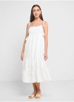Ginger Strappy A Line Tiered Dress  - Image 1