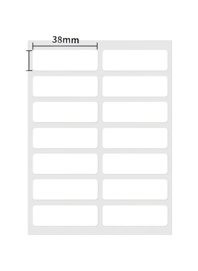 Tango White 13Mm×38Mm Self-Adhesive Label Paper/1400 Pieces, Removable Adhesive Labels, Easy-To Paper, Sticky Notes, Document Classification, Price Tags, Office Supplies - Image 2