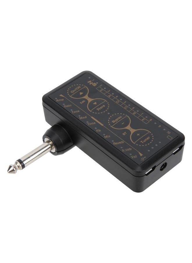 Guitar Headphone Amplifier Chargeable Recordable Portable Distortion Sound Card Effect Amp
