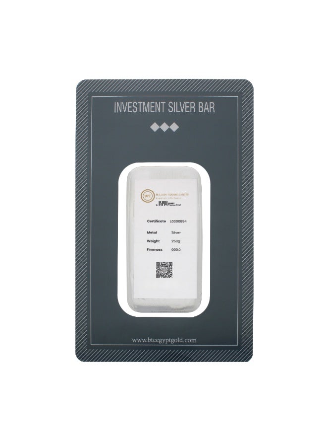 BTC 250 Grams Silver Bar - Image 2