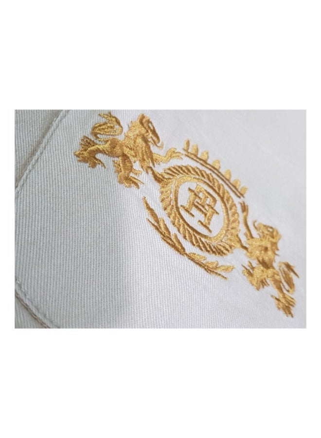 RALPH LAUREN Women's Beige Blazer Jacket with Luxury Crest Embroidery | Premium Cotton Material & Tailored Fit | Business & Stylish Look for Office & Outdoor - Image 3