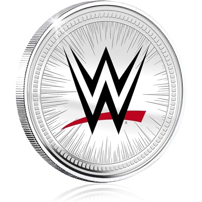 عملة تذكارية رسمية 32 مم من المحارب النهائي WWE - تكريم للمحارب النهائي ورمز التسعينيات - إصدار محدود للمشجعين وجامعي التحف - Image 5