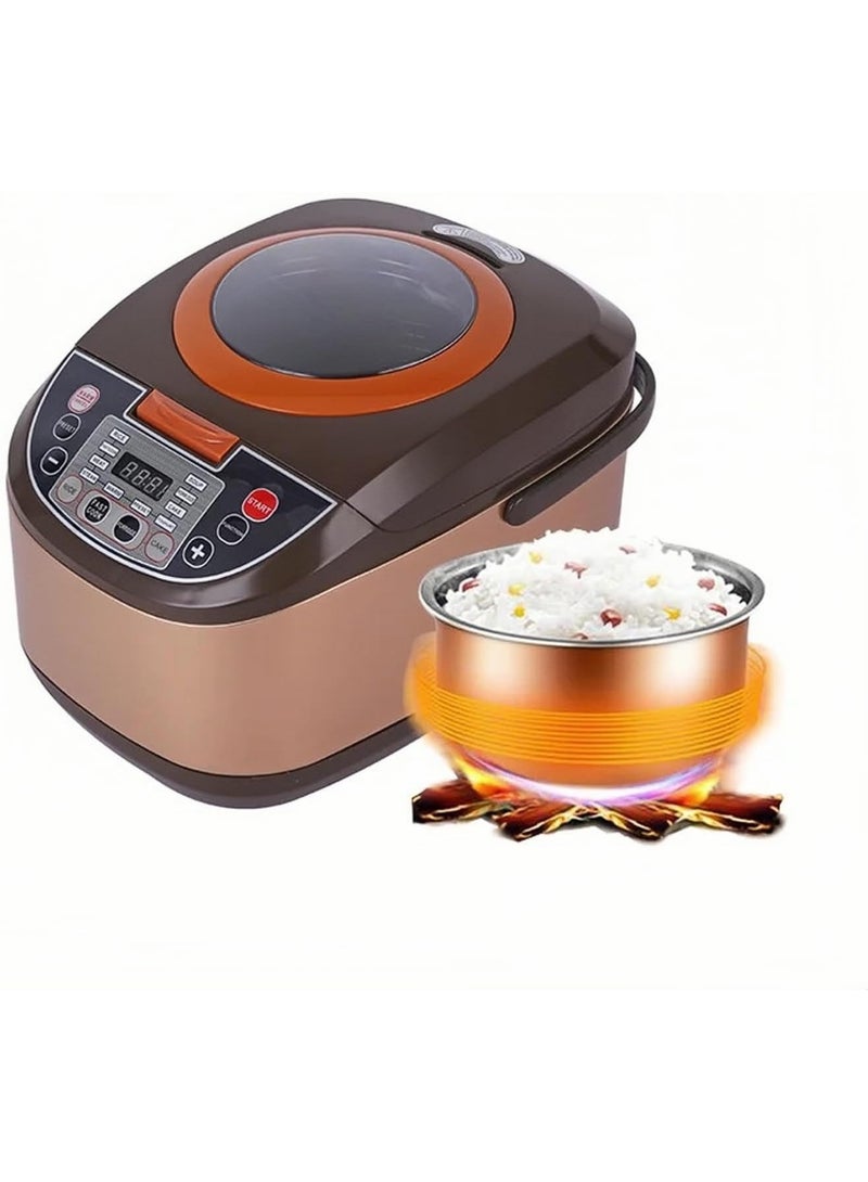 DubaiGallery 5L Smart Digital Rice Cooker PT-188 900W Powerful Electric Multi Cooker With 10 Cooking Programs Non-Stick Removable Pot LED Screen 24H Preset Timer Auto Keep Warm For Large Family Cooking - Image 1