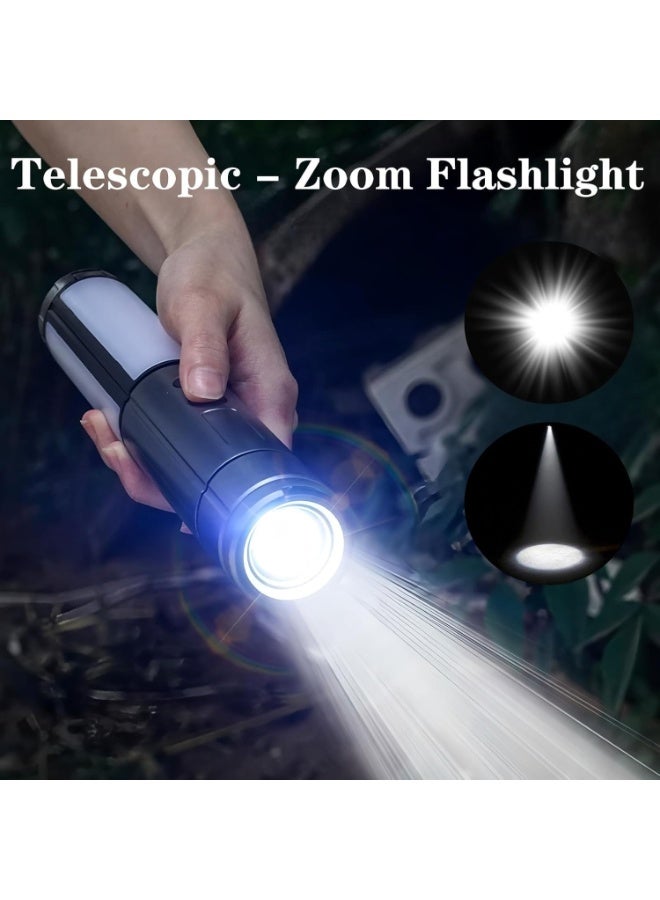 JOUDIYA Camping Lantern, 3000 mAh Telescopic Camping Light, Rechargeable LED Multifunctional Lamp with Hooks 3 Model Torch for Camping, Hiking - Image 4